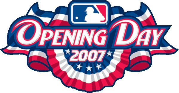 MLB Opening Day 2007 Primary Logo iron on transfers for clothing